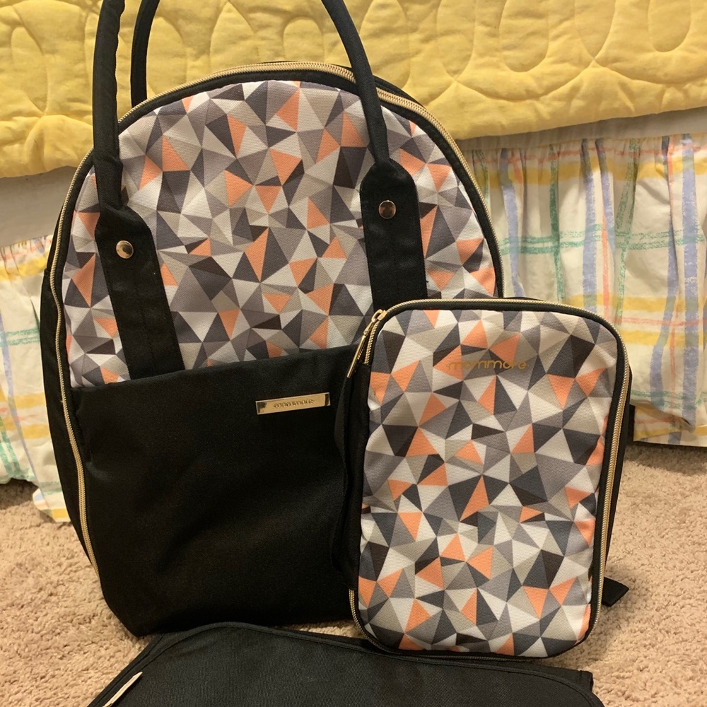Mommore backpack diaper bag & accessories